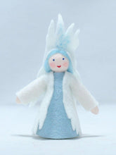 Handmade Ice Fairy Doll by Ambrosius – Eco-Friendly Wool Felt Waldorf Toy from Eco Flower Fairies LLC