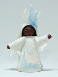 Handmade Ice Fairy Doll by Ambrosius – Eco-Friendly Wool Felt Waldorf Toy from Eco Flower Fairies LLC