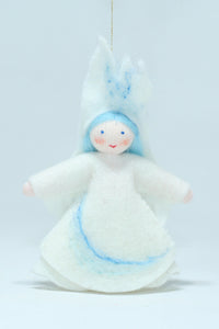 Handmade Ice Fairy Doll by Ambrosius – Eco-Friendly Wool Felt Waldorf Toy from Eco Flower Fairies LLC