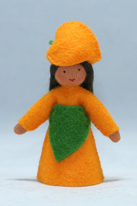 Handmade Japanese Lantern  Fairy Doll by Ambrosius – Eco-Friendly Wool Felt Waldorf Toy from Eco Flower Fairies LLC