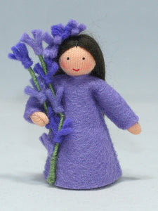 Handmade Lavender Fairy Doll by Ambrosius – Eco-Friendly Wool Felt Waldorf Toy from Eco Flower Fairies LLC