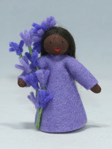 Handmade Lavender Fairy Doll by Ambrosius – Eco-Friendly Wool Felt Waldorf Toy from Eco Flower Fairies LLC