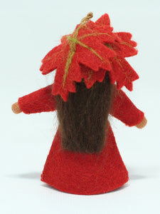 Maple Fairy Doll – 2.5" & 3.5" Handmade Felt Waldorf Decorations by Ambrosius