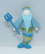 Handmade Mermaid King Doll by Ambrosius – Eco-Friendly Wool Felt Waldorf Toy from Eco Flower Fairies LLC