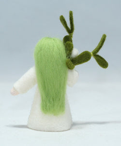 Mistletoe Fairy Doll – 2.5", 3" & 3.5" Handmade Felt Waldorf Decorations by Ambrosius