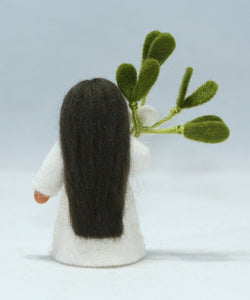 Mistletoe Fairy Doll – 2.5", 3" & 3.5" Handmade Felt Waldorf Decorations by Ambrosius