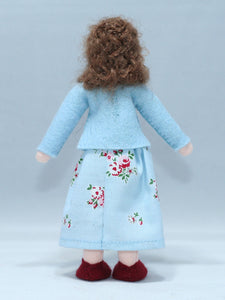 Dollhouse Mother – 4.5” Handmade Felt Waldorf Doll by Ambrosius