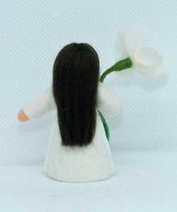 Narcissus Fairy Doll – 2.5" Handmade Felt Waldorf Decoration by Ambrosius