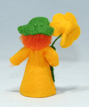 Nasturtium Fairy Doll – 2.5" & 3" Handmade Felt Waldorf Decorations by Ambrosius
