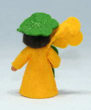 Nasturtium Fairy Doll – 2.5" & 3" Handmade Felt Waldorf Decorations by Ambrosius