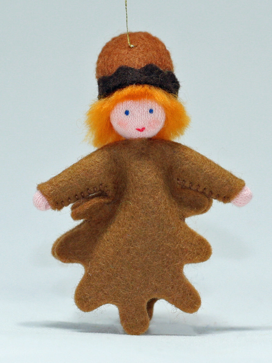 Handmade Oak Pixie Doll by Ambrosius – Eco-Friendly Wool Felt Waldorf Toy from Eco Flower Fairies LLC