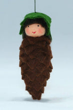 Handmade Pine Cone Baby Doll by Ambrosius – Eco-Friendly Wool Felt Waldorf Toy from Eco Flower Fairies LLC