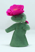 Prickly Pear Cactus Fairy Doll – 2.5" Handmade Felt Waldorf Decoration by Ambrosius
