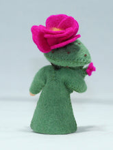 Prickly Pear Cactus Fairy Doll – 2.5" Handmade Felt Waldorf Decoration by Ambrosius