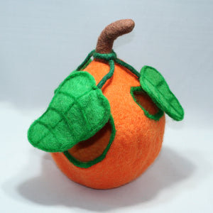 Pumpkin Felt House | Waldorf Doll Shop | Eco Flower Fairies