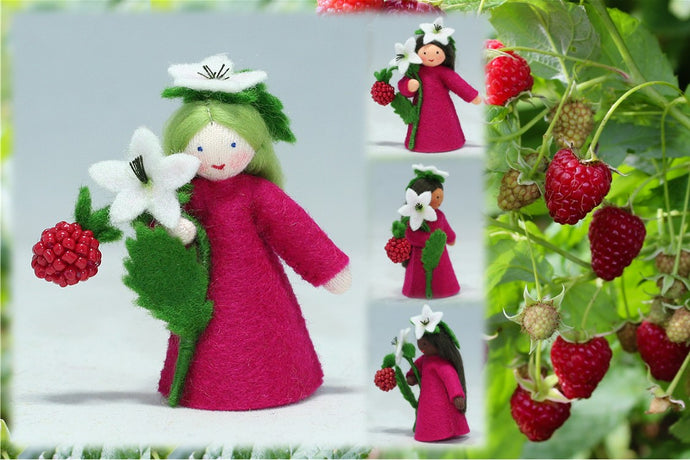 Raspberry Fairy | Waldorf Doll Shop | Eco Flower Fairies | Handmade by Ambrosius