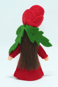Red Poppy Fairy | Waldorf Doll Shop | Eco Flower Fairies | Handmade by Ambrosius