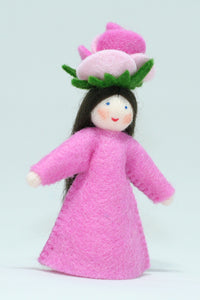 Handmade Rose Fairy Doll by Ambrosius – Eco-Friendly Wool Felt Waldorf Toy from Eco Flower Fairies LLC