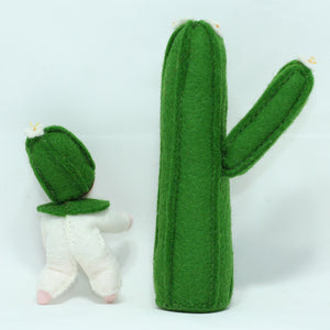 Saguaro Baby Doll – 2.5" Handmade Felt Waldorf Decoration by Ambrosius
