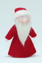 Handmade Santa Finger Puppet Doll by Ambrosius – Eco-Friendly Wool Felt Waldorf Toy from Eco Flower Fairies LLC