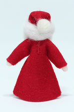 Santa Finger Puppet Doll – 2.5" Handmade Felt Waldorf Decoration by Ambrosius