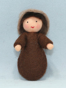 Handmade Seed Baby Doll by Ambrosius – Eco-Friendly Wool Felt Waldorf Toy from Eco Flower Fairies LLC