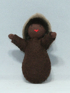Handmade Seed Baby Doll by Ambrosius – Eco-Friendly Wool Felt Waldorf Toy from Eco Flower Fairies LLC