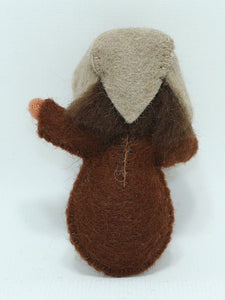 Seed Baby Doll – 1.5" & 2" Handmade Felt Waldorf Decoration by Ambrosius