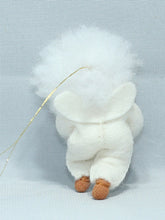 Snow Baby Doll – 2.5" Handmade Felt Waldorf Decoration by Ambrosius