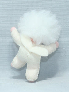 Snow Baby Doll – 2.5" Handmade Felt Waldorf Decoration by Ambrosius