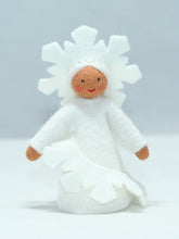 Handmade Snowflake Fairy Doll by Ambrosius – Eco-Friendly Wool Felt Waldorf Toy from Eco Flower Fairies LLC