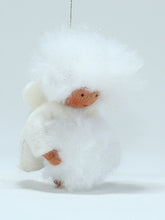 Handmade Snow Baby Doll by Ambrosius – Eco-Friendly Wool Felt Waldorf Toy from Eco Flower Fairies LLC