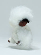 Handmade Snow Baby Doll by Ambrosius – Eco-Friendly Wool Felt Waldorf Toy from Eco Flower Fairies LLC