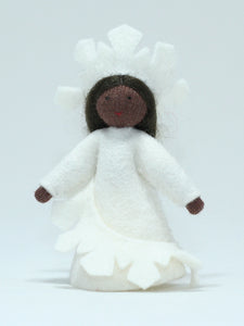 Handmade Snowflake Fairy Doll by Ambrosius – Eco-Friendly Wool Felt Waldorf Toy from Eco Flower Fairies LLC