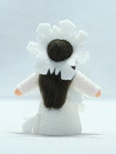 Snowflake Fairy Doll – 2.5" Handmade Felt Waldorf Decoration by Ambrosius