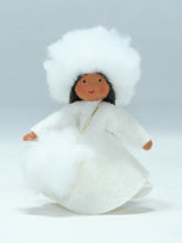 Handmade Snow Princess Doll by Ambrosius – Eco-Friendly Wool Felt Waldorf Toy from Eco Flower Fairies LLC