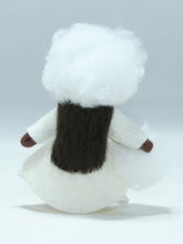 Snow Princess Doll – 2.5" Handmade Felt Waldorf Decoration by Ambrosius