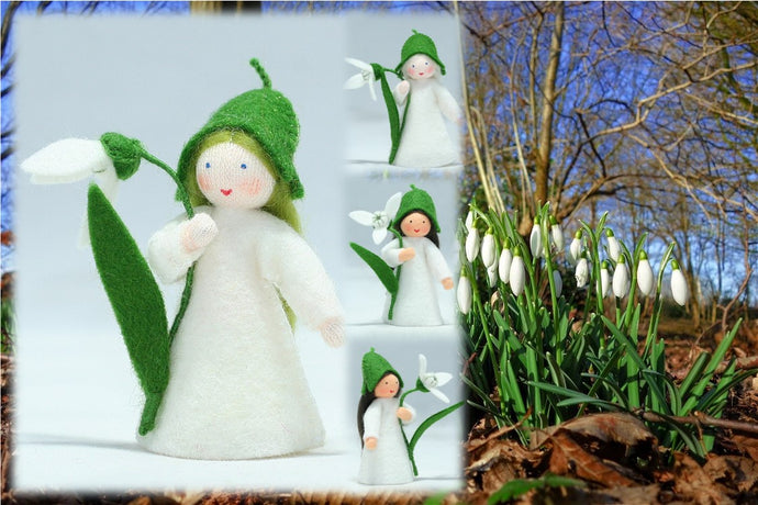 Snowdrop Fairy | Waldorf Doll Shop | Eco Flower Fairies | Handmade by Ambrosius
