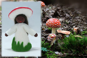 Mushroom Fairy | Waldorf Doll Shop | Eco Flower Fairies | Handmade by Ambrosius