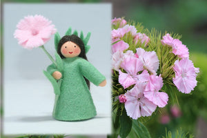 Carnation Fairy | Waldorf Doll Shop | Eco Flower Fairies | Handmade by Ambrosius