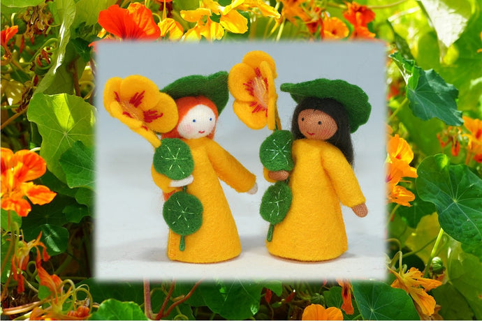 Indian Cress Fairy | Waldorf Doll Shop | Eco Flower Fairies | Handmade by Ambrosius