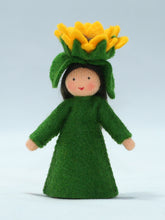 Handmade Sunflower Fairy Doll by Ambrosius – Eco-Friendly Wool Felt Waldorf Toy from Eco Flower Fairies LLC