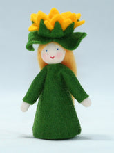 Handmade Sunflower Fairy Doll by Ambrosius – Eco-Friendly Wool Felt Waldorf Toy from Eco Flower Fairies LLC