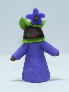 Handmade Sweet Violet Doll by Ambrosius – Eco-Friendly Wool Felt Waldorf Toy from Eco Flower Fairies LLC