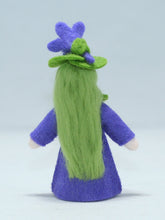 Sweet Violet Fairy Doll – 2.5" Handmade Felt Waldorf Decoration by Ambrosius