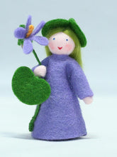 Handmade Sweet Violet Doll by Ambrosius – Eco-Friendly Wool Felt Waldorf Toy from Eco Flower Fairies LLC