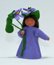 Handmade Sweet Violet Doll by Ambrosius – Eco-Friendly Wool Felt Waldorf Toy from Eco Flower Fairies LLC