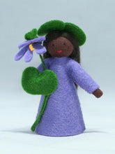 Handmade Sweet Violet Doll by Ambrosius – Eco-Friendly Wool Felt Waldorf Toy from Eco Flower Fairies LLC