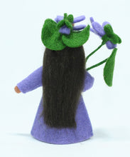 Sweet Violet Fairy Doll – 2.5" Handmade Felt Waldorf Decoration by Ambrosius