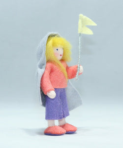 Naturekin World - Wind Child Doll – 3.5" Handmade Felt Waldorf Decoration by Ambrosius